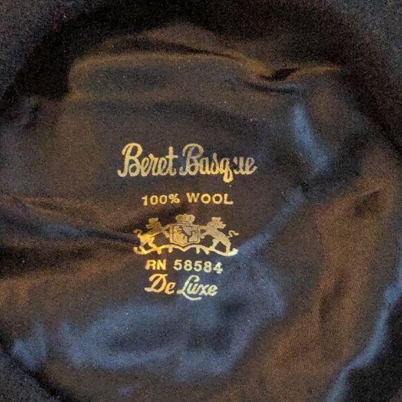 NWT Basque Beret 100% wool French Black Wool Beret main image 10
